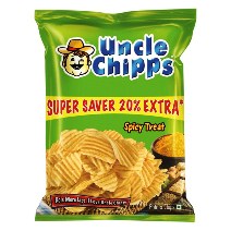 UNCLE CHIPS PLAIN SALTED, LARGE